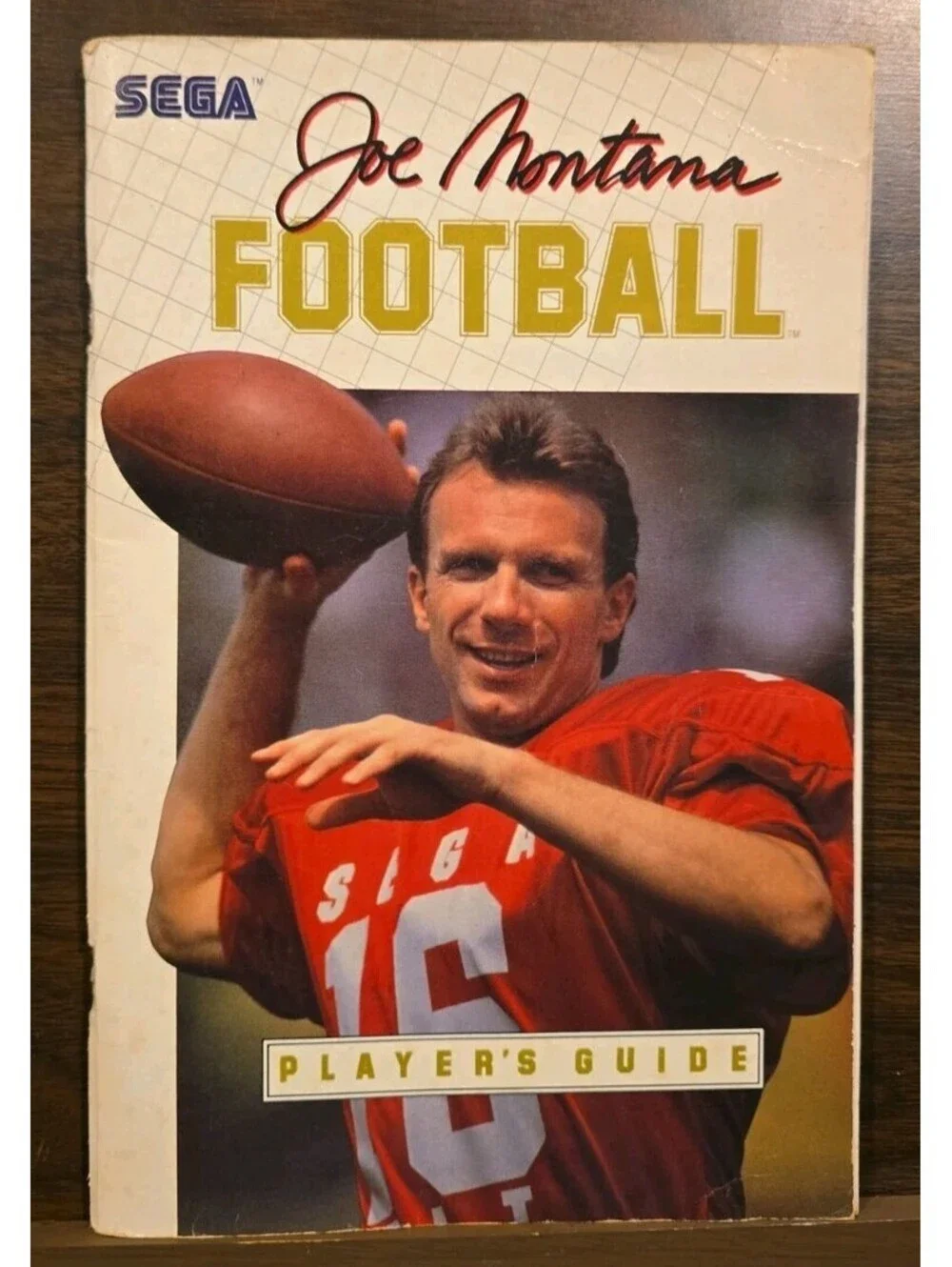 Vtg Joe Montana Football 1990 Sega Player's Guide/ Instruction manual NO GAME